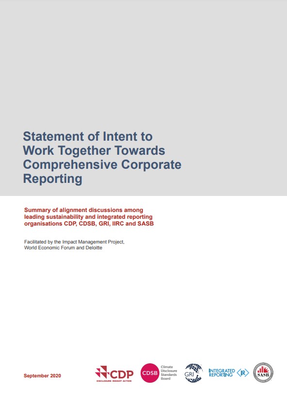 より包括的な企業報告のための共同意思表明｜Statement of Intent to Work Together Towards Comprehensive Corporate Reporting